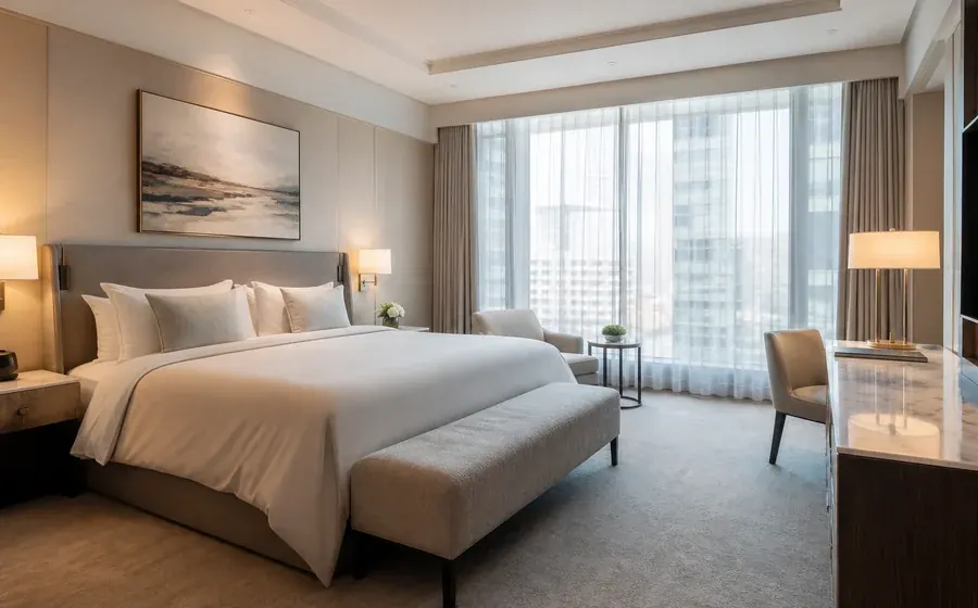 City Comfort Room at Rozwojumarki with soft neutral finishes